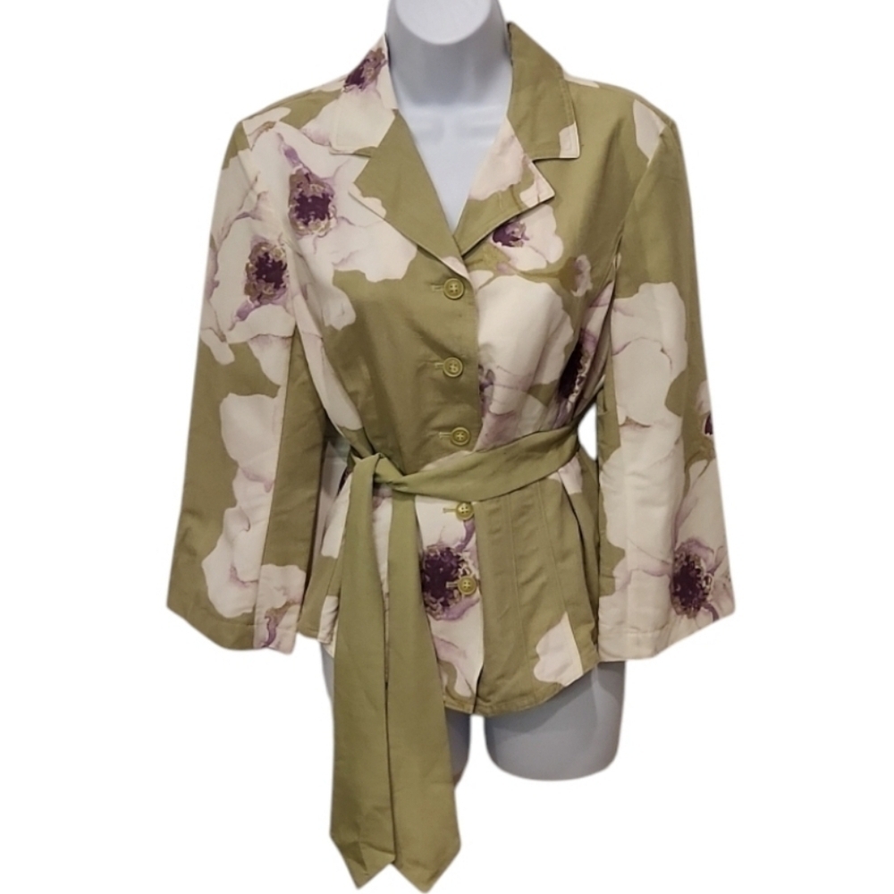 Emma James Floral Button Up Jacket